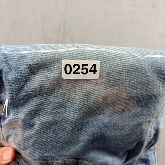 American Eagle Kick Boot Jeans Women's Size 14 Blue Stretch Denim Light Wash Mid - Picture 10 of 10